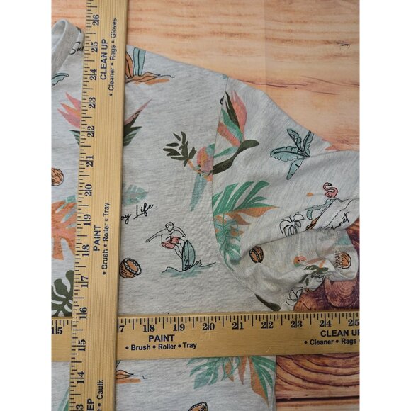 Lost In Paradise Free Planet Tropical T-Shirt Large - Picture 7 of 7